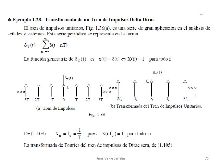 Análisis de Señales 76 