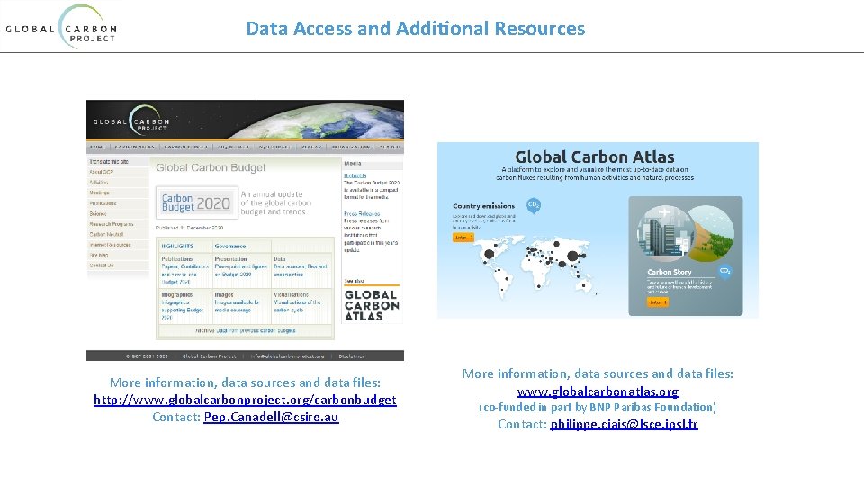 Data Access and Additional Resources More information, data sources and data files: http: //www.