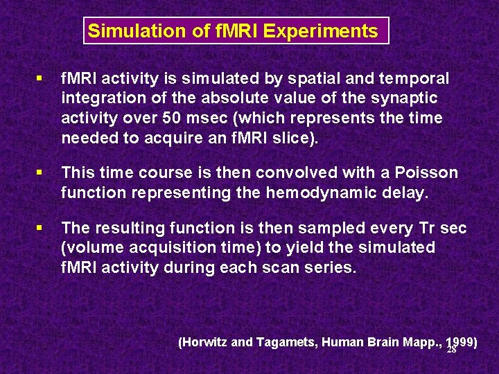 Simulation of f. MRI Experiments § f. MRI activity is simulated by spatial and