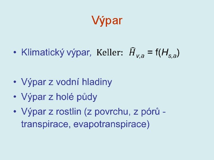 Výpar • Výpar •