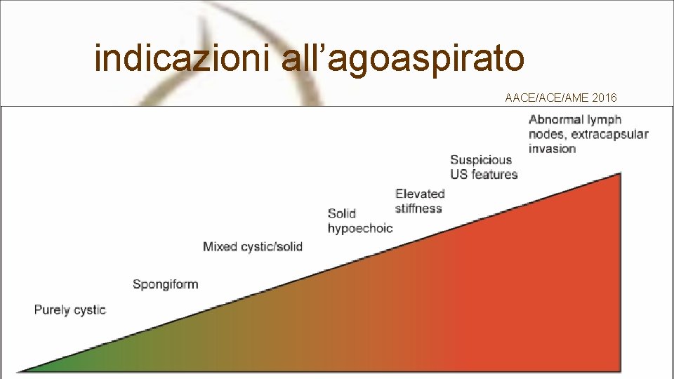 indicazioni all’agoaspirato AACE/AME 2016 