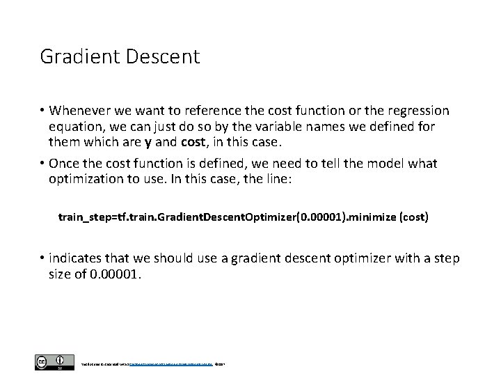 Gradient Descent • Whenever we want to reference the cost function or the regression Gradient Descent • Whenever we want to reference the cost function or the regression