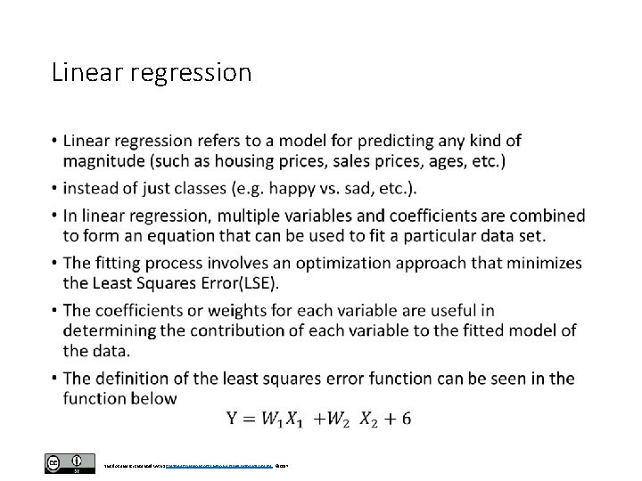 Linear regression • This document is licensed with a Creative Commons Attribution 4. 0 Linear regression • This document is licensed with a Creative Commons Attribution 4. 0