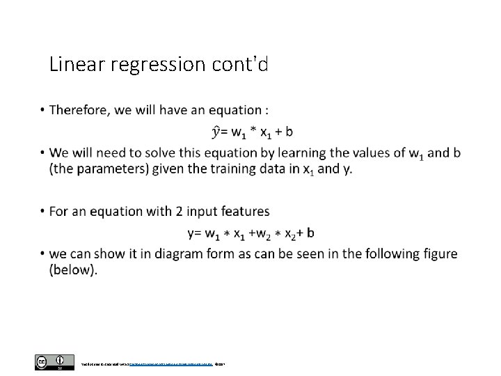 Linear regression cont'd • This document is licensed with a Creative Commons Attribution 4. Linear regression cont'd • This document is licensed with a Creative Commons Attribution 4.