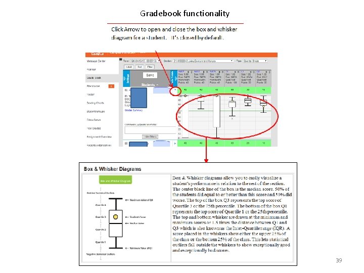 Gradebook functionality 39 