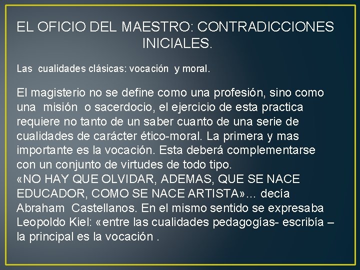EL ARTE DEL BUEN MAESTRO EMILIO TENTI EL