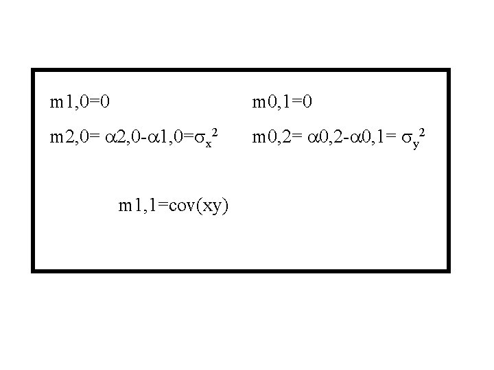 m 1, 0=0 m 0, 1=0 m 2, 0= 2, 0 - 1, 0=