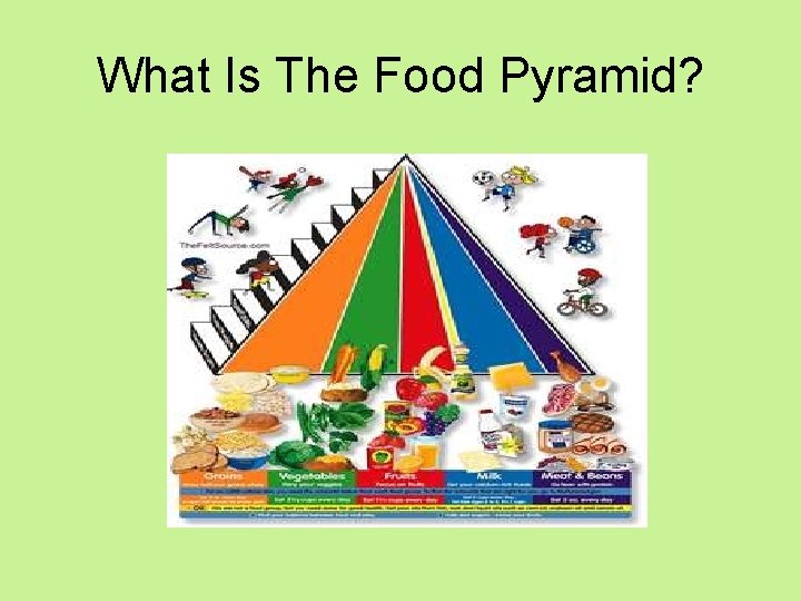 What Is The Food Pyramid? 