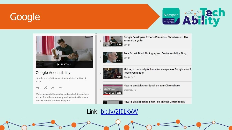 Google Link: bit. ly/2 II 1 Kx. W 