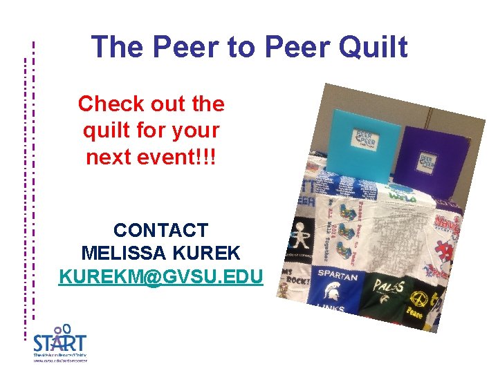 The Peer to Peer Quilt Check out the quilt for your next event!!! CONTACT