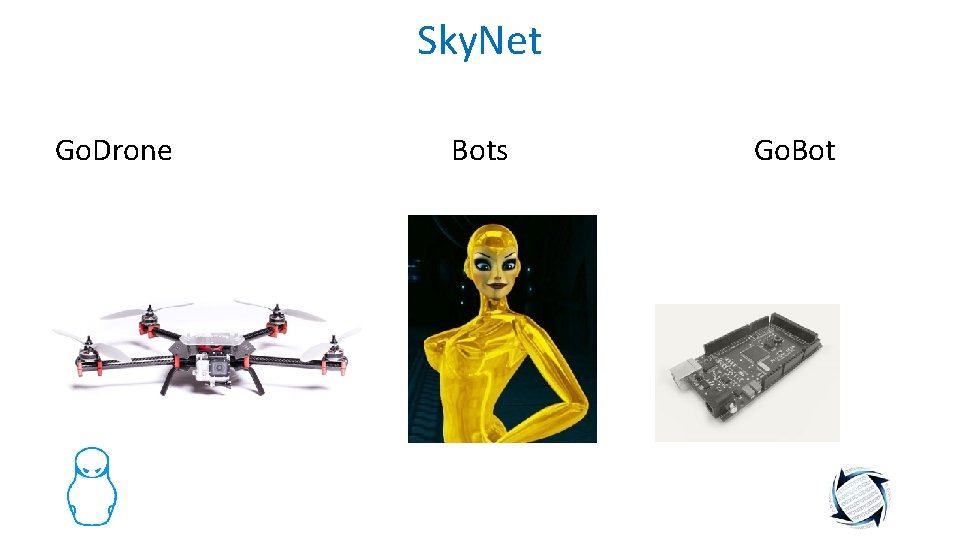 Sky. Net Go. Drone Bots Go. Bot 