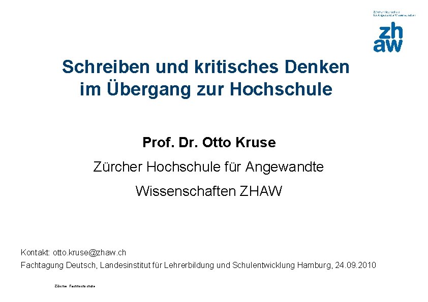 Schreiben Und Kritisches Denken Im Bergang Zur Hochschule