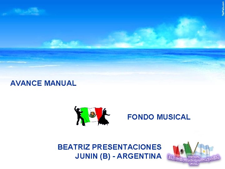 AVANCE MANUAL FONDO MUSICAL BEATRIZ PRESENTACIONES JUNIN (B) - ARGENTINA 