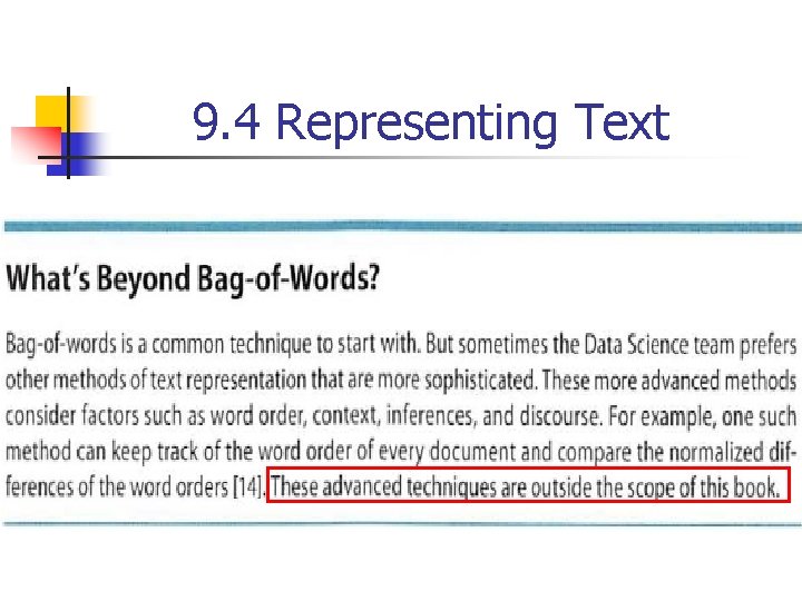 9. 4 Representing Text 