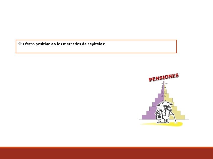 v Efecto positivo en los mercados de capitales: 