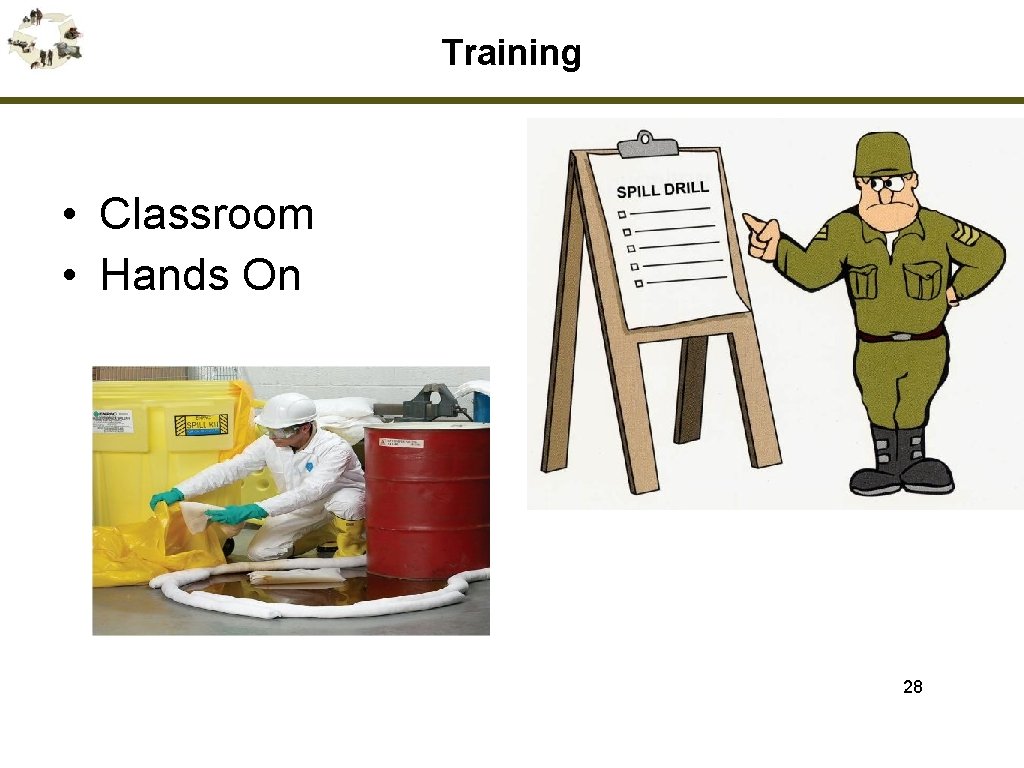 Training • Classroom • Hands On 28 