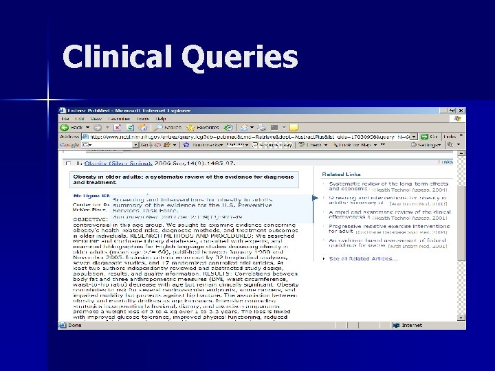 Clinical Queries 