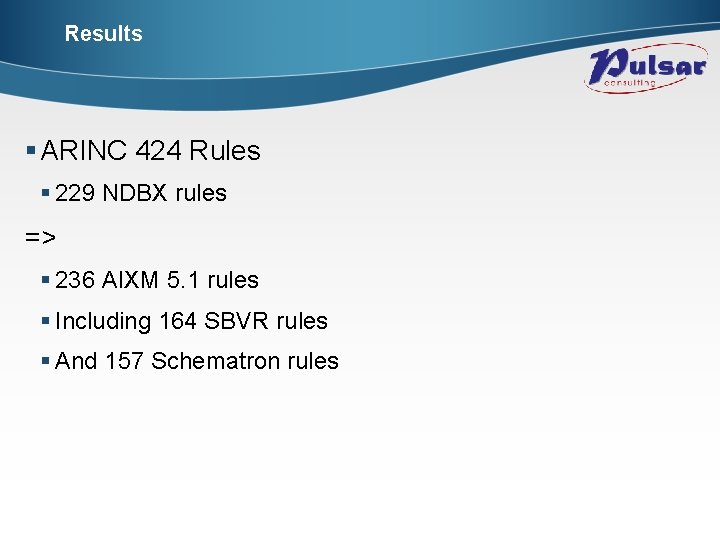 Results § ARINC 424 Rules § 229 NDBX rules => § 236 AIXM 5.