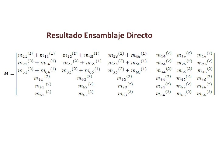 Resultado Ensamblaje Directo 