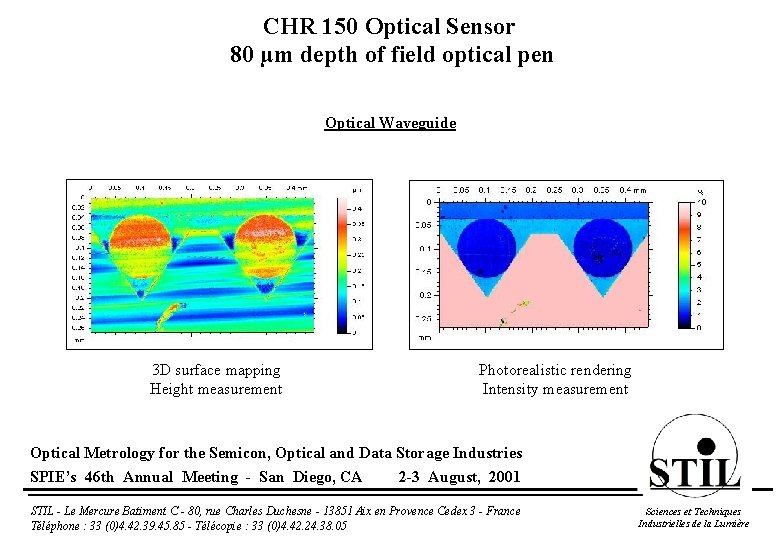 CHR 150 Optical Sensor 80 µm depth of field optical pen Optical Waveguide 3