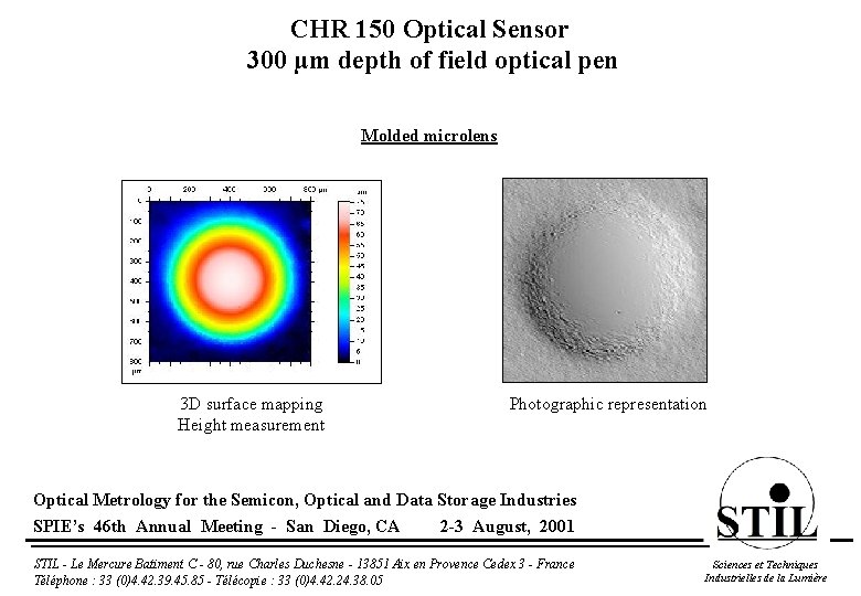 CHR 150 Optical Sensor 300 µm depth of field optical pen Molded microlens 3