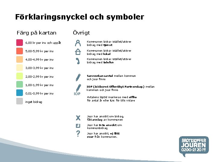 Förklaringsnyckel och symboler Färg på kartan Övrigt 6, 00 kr per inv och uppåt Förklaringsnyckel och symboler Färg på kartan Övrigt 6, 00 kr per inv och uppåt
