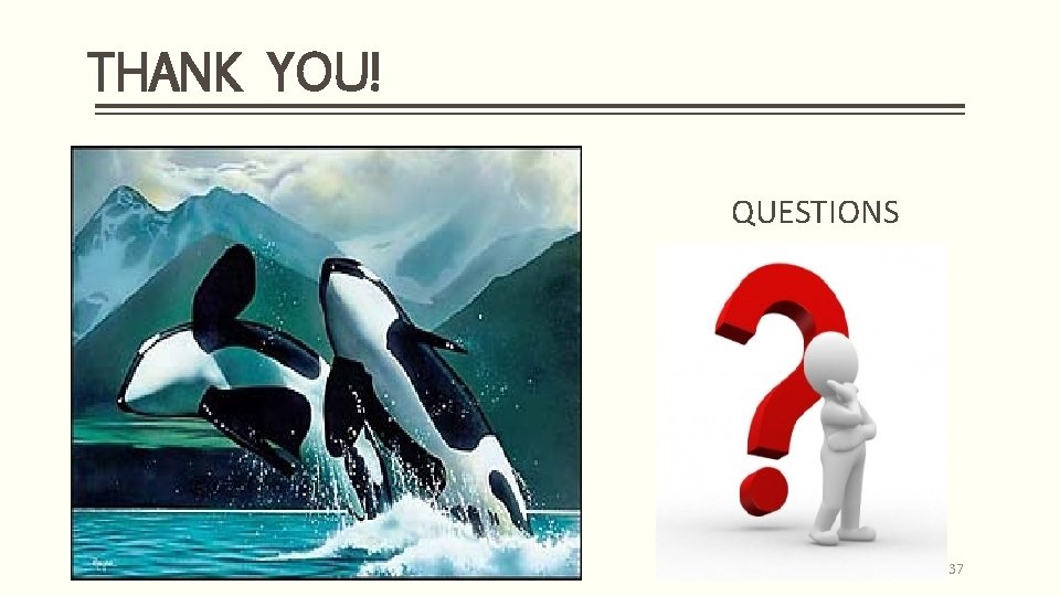 THANK YOU! QUESTIONS 37 