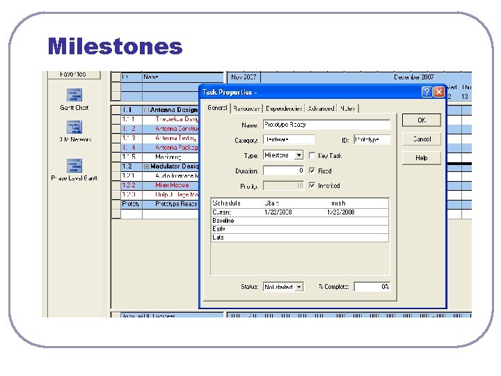 Milestones Milestones