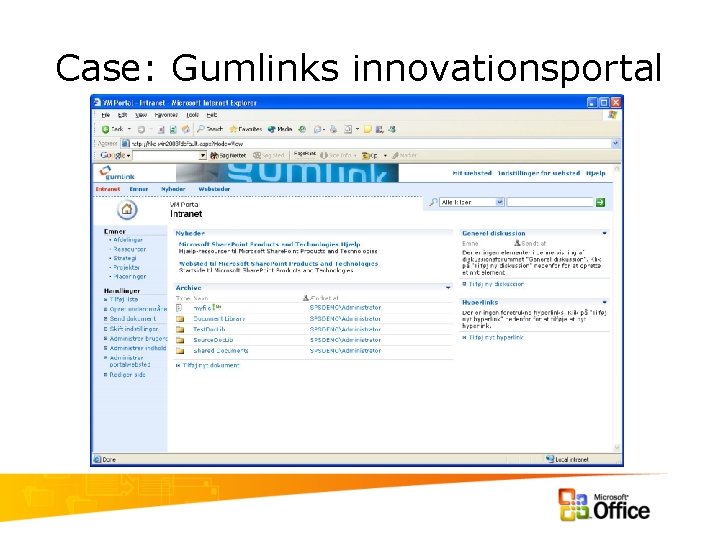 Case: Gumlinks innovationsportal 