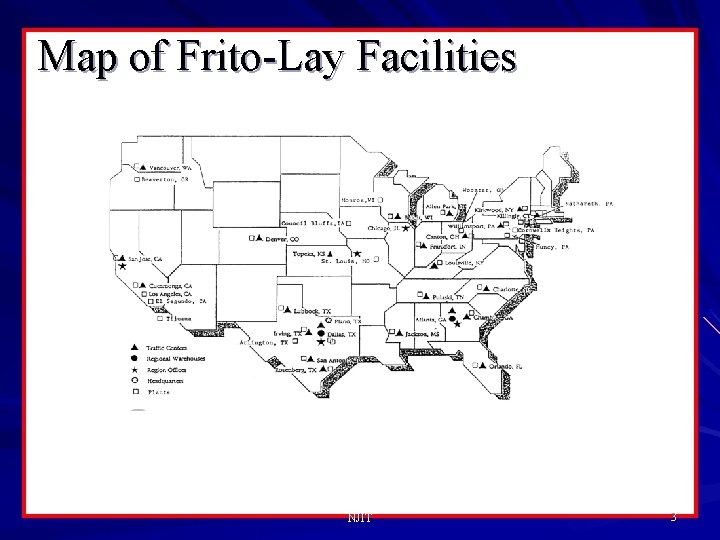 Map of Frito-Lay Facilities NJIT 3 