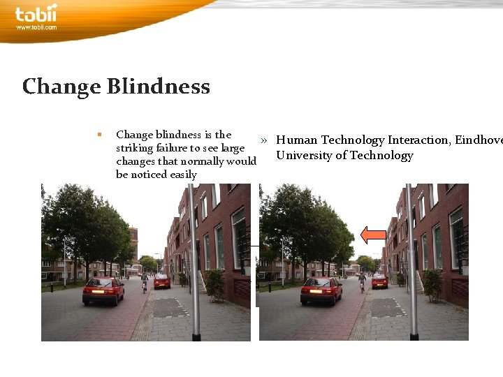 Change Blindness § § Change blindness is the striking failure to see large changes