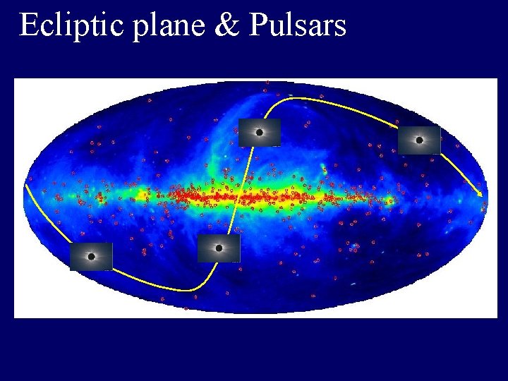 Ecliptic plane & Pulsars 