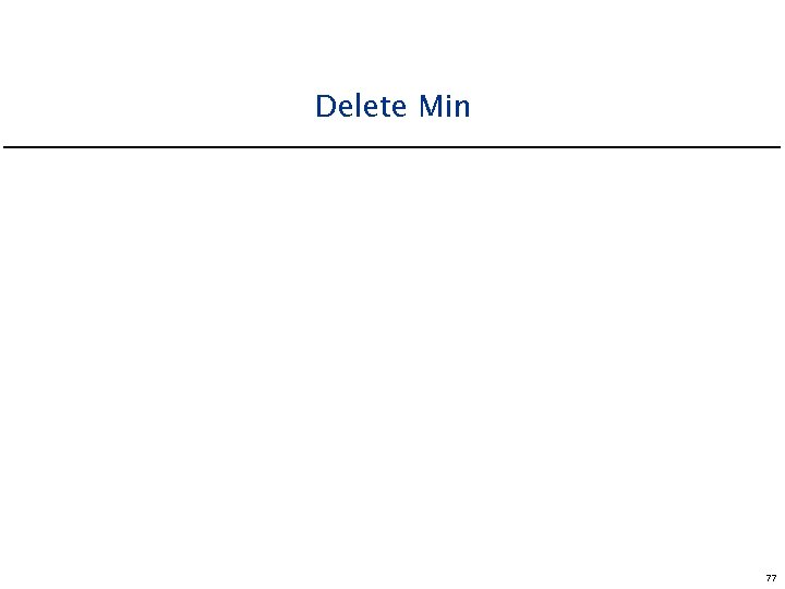 Delete Min 77 