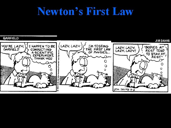 Newton’s First Law 