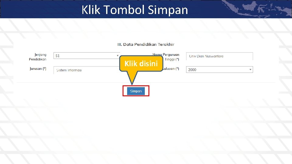 Klik Tombol Simpan Klik disini 
