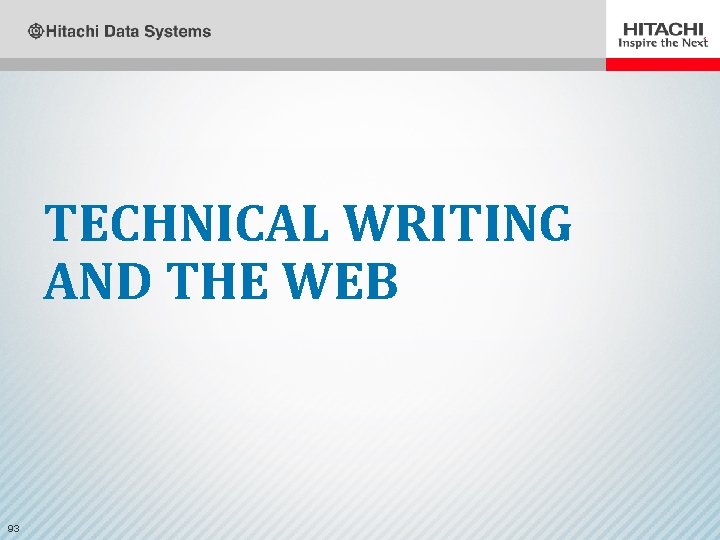 TECHNICAL WRITING AND THE WEB 93 