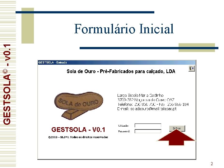 GESTSOLA© - v 0. 1 Formulário Inicial 2 