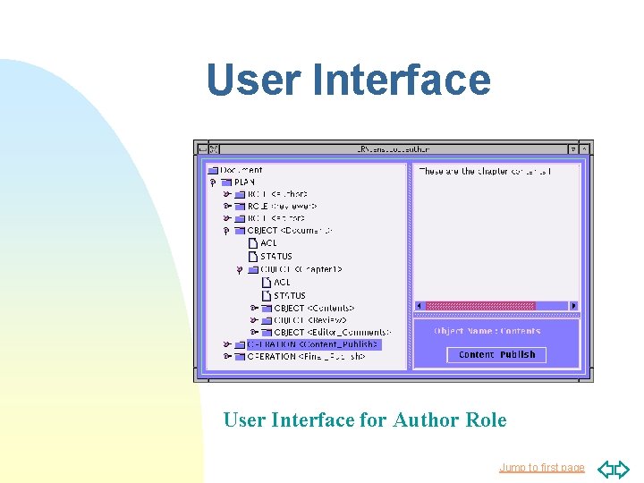 User Interface for Author Role Jump to first page User Interface for Author Role Jump to first page