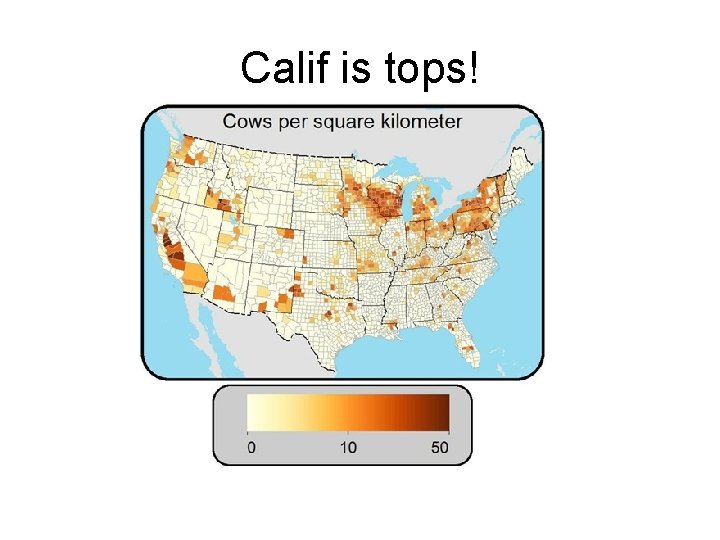 Calif is tops! 