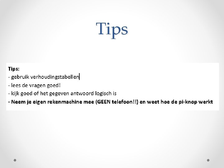 Tips 