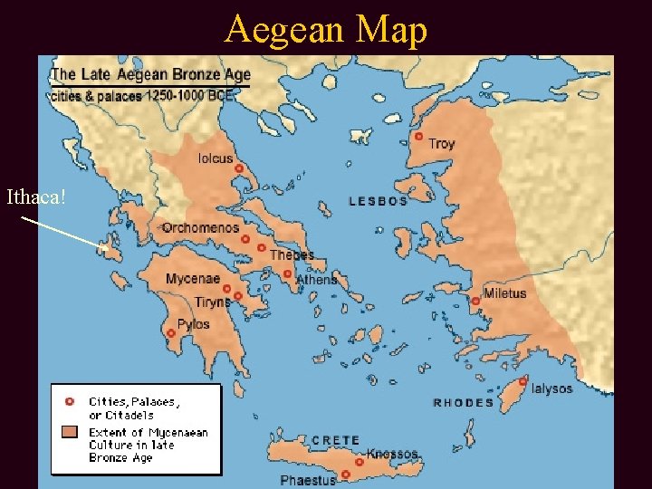 Aegean Map Ithaca! 