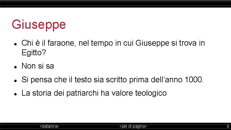 Giuseppe Chi è il faraone, nel tempo in cui Giuseppe si trova in Egitto?