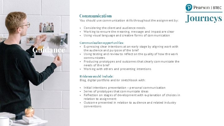 Communication You should use communication skills throughout the assignment by: • • • Guidance