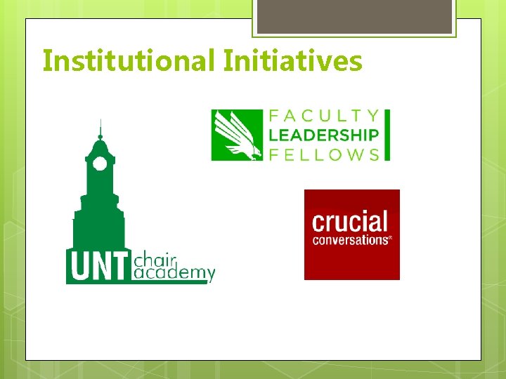 Institutional Initiatives 