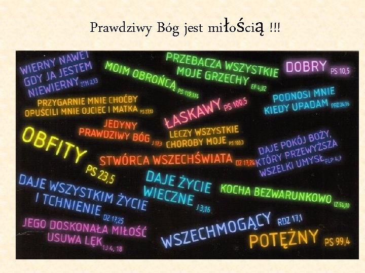 Prawdziwy Bóg jest miłością !!! 