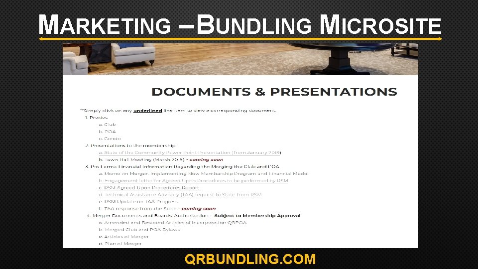 MARKETING – BUNDLING MICROSITE QRBUNDLING. COM 