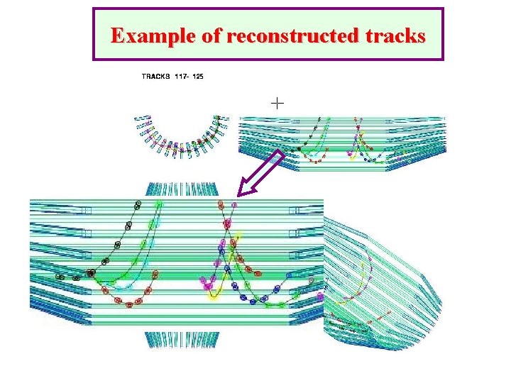 Example of reconstructed tracks 