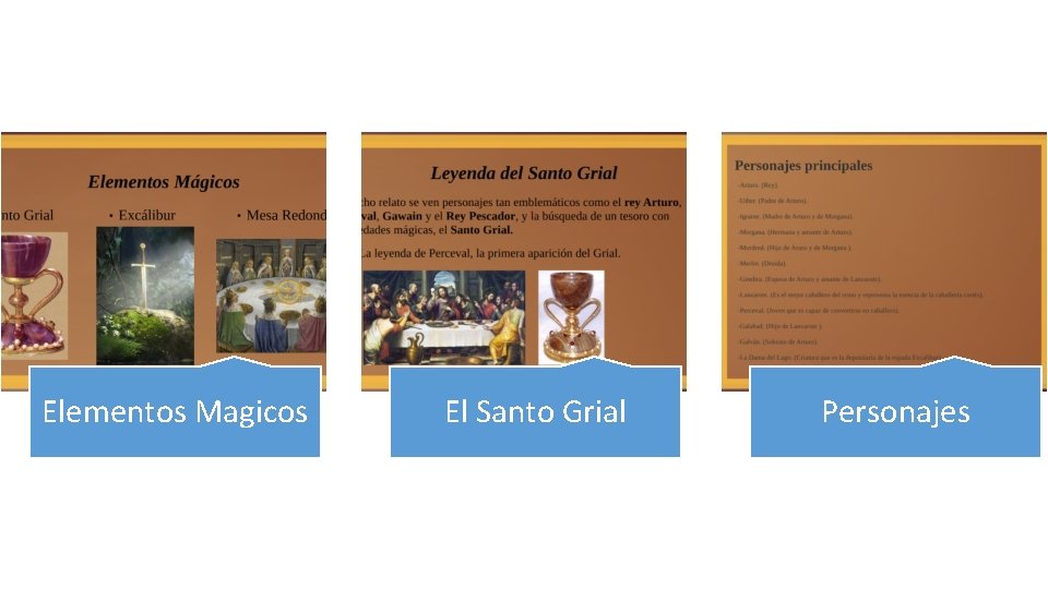 Elementos Magicos El Santo Grial Personajes 