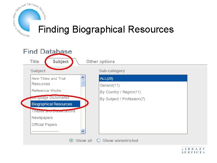 Finding Biographical Resources 