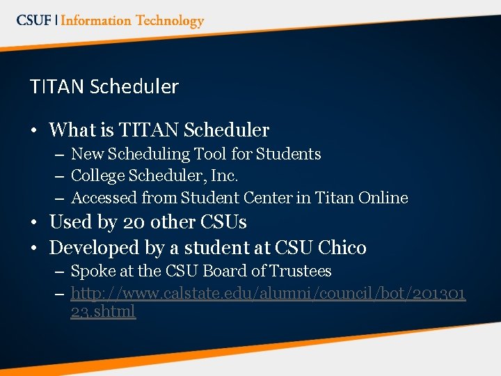 TITAN Scheduler • What is TITAN Scheduler – New Scheduling Tool for Students –